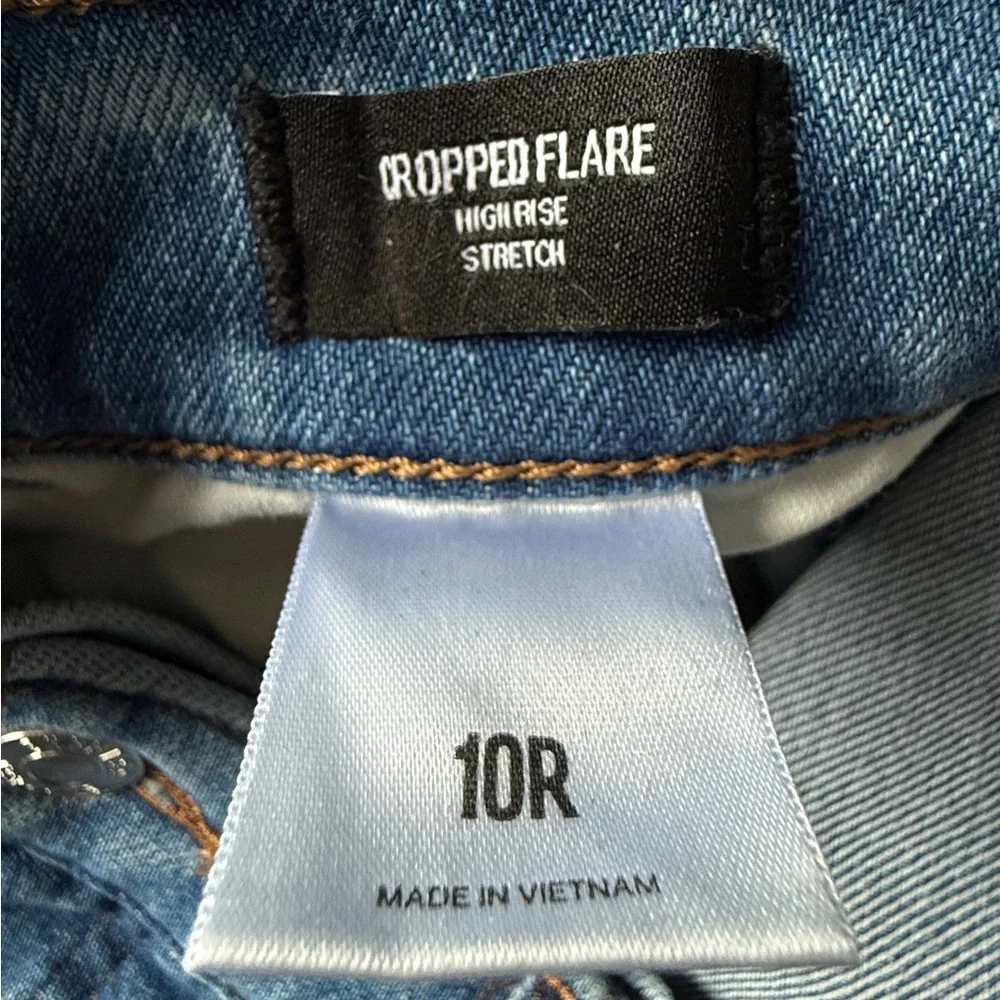 Express Light Blue cropped flare Leg Jeans - Picture 5 of 5